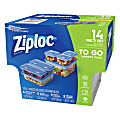 Ziploc® 7-Piece Plastic Food Storage Container Set, Clear