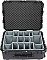 SKB Cases iSeries Protective Case With Padded Dividers And Wheels, 10-9/16" x 29" x 22", Gray 1 thumbnail image