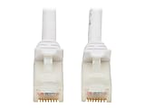 Tripp Lite Safe-IT Cat6a Ethernet Cable Antibacterial Snagless 10G MM 25ft  - 10 Gbit/s - Gold Plated Contact - CMX - 24 AWG - White