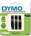 DYMO® 3D Embossing Labels, 3/8" x 9 4/5", Glossy Black, Pack Of 3 Rolls 1 thumbnail image