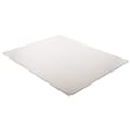 Deflect-O® ExecuMat Chair Mat For High-Pile Carpet, Rectangular, 36" x 48", Clear
