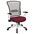 Office Star™ Space Seating Mesh Mid-Back Chair, Cabernet/White