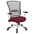 Office Star™ Space Seating Mesh Mid-Back Chair, Cabernet/White 1 thumbnail image