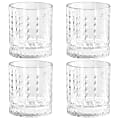 Gibson Home 4-Piece Teardrop Embossed Double Old-Fashioned Glass Set, 13 Oz, Clear 1 thumbnail image