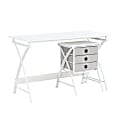 Office Star Olympic 48"W Computer Desk, White 1 thumbnail image