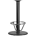 Flash Furniture Round Restaurant Table Base With 4''-Diameter Bar-Height Column And Foot Ring, 42"H x 24"W x 24"D, Black