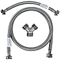 Certified Appliance Accessories® Braided Stainless Steel Steam Dryer Installation Kit, Silver, STMKIT4 1 thumbnail image