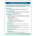 ComplyRight™ Coronavirus (COVID-19) Handouts, Prevention And Stress Management, English, 8-1/2" x 11", Pack Of 50 Handouts 1 thumbnail image