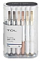 TUL® GL Series Retractable Gel Pens, Medium Point, 0.7 mm, Pearl White Barrel, Blue Ink, Pack Of 12 Pens 1 thumbnail image