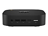 HP Chromebox Enterprise G3 - Mini - 1 x Celeron 5205U / 1.9 GHz - RAM 4 GB - flash - eMMC 32 GB - UHD Graphics - GigE - WLAN: Bluetooth 5.0, 802.11a/b/g/n/ac/ax - Chrome OS (with Chrome Enterprise Upgrade) - monitor: none - sparkling black 1 thumbnail image