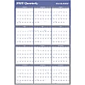 AT-A-GLANCE® Reversible Erasable Yearly Wall Calendar, 36" x 24", Blue, January To December 2022, A1102 1 thumbnail image