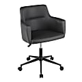 LumiSource Andrew Contemporary Office Chair, Black/Gray 1 thumbnail image