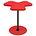 Lumisource Clover Side Table, Red/Black