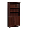 Sauder® Select 70"H 5-Shelf Bookcase With Doors, Select Cherry