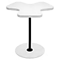 Lumisource Clover Side Table, White/Black