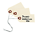 Avery® Manila "G" Shipping Tags - 3.20" Length x 1.62" Width - Rectangular - Wire Fastener - 1000 / Box - Manila 1 thumbnail image