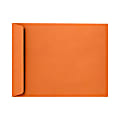 LUX Open-End 9" x 12" Envelopes, Peel & Press Closure, Mandarin Orange, Pack Of 250