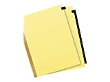 Avery® 30% Recycled Black Leather Tab Dividers, 8 1/2" x 11", Buff Dividers/Black Tabs, 1-31 1 thumbnail image
