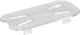 Cambro Camwear GN 1/9 Drain Shelves, 9/16"H x 2-5/16"W x 5"D, Clear, Pack Of 6 Shelves 1 thumbnail image