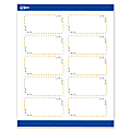Avery® Printable Labels & Sure Feed®, S00-DNC-PRWMP10, 2" x 4", Matte White, Preprinted Green Floral & Gold Dots Design, Pack Of 100 1 thumbnail image