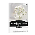 Astrodesigns Cardstock, Bright White, Letter (8-1/2" x 11"), 65 Lb, Pack Of 50 Sheets