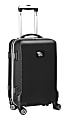 Denco Sports Luggage Rolling Carry-On Hard Case, 20" x 9" x 13 1/2", Black, Kansas Jayhawks