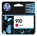 Original HP 910 Magenta Ink Cartridge | Works with HP OfficeJet 8010, 8020 Series, HP OfficeJet Pro 8020, 8030 Series | Eligible for Instant Ink 1 thumbnail image
