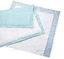 Protection Plus Polymer Disposable Underpads, 28" x 36", Blue, 5 Per Bag, Case Of 7 Bags