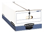 Bankers Box® Stor/File™ Standard-Duty Storage Boxes, Legal Size, 24" x 15" x 10", 60% Recycled White/Blue, Case Of 3 - 0070505 1 thumbnail image