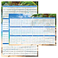 2027 Office Depot® Brand Reversible Erasable Wall Calendar, 24" x 36", Paradise, January to December 1 thumbnail image