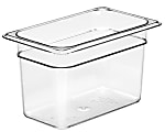 Cambro Camwear GN 1/4 Size 6" Food Pans, 6”H x 6-3/8”W x 10-1/2”D, Clear, Set Of 6 Pans 1 thumbnail image
