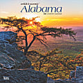 2025 BrownTrout Alabama Wild & Scenic Monthly Plastic-Free Square Wall Calendar, 12" x 12", American States, January to December 2025, 9781975474423 1 thumbnail image