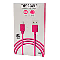 GEMS Micro USB-C Cable, 3', Pink, 813125029111