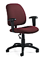Global® Goal™ Task Chair, 39"H x 25"W x 24 1/2"D, Burgundy/Black