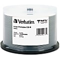 Verbatim MediDisc CD-R 700MB 52X White Inkjet Printable with Branded Hub - 50pk Spindle - Inkjet Printable 1 thumbnail image