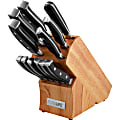 Ragalta 13pc Knife Block Set - 13 Piece(s) - 4/Case - Wood, Rubber, Stainless Steel