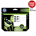 HP 96/96/97, Black/Tricolor Original Ink Cartridges (CD942FN), Pack Of 3 1 thumbnail image