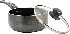 Better Chef Aluminum Saucepan, 2-Quart, Gray