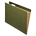 Pendaflex® Premium Reinforced Hanging File Folders With Tabs, Letter Size, Standard Green, Pack Of 25 Folders