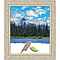 Amanti Art Fair Baroque Cream Wood Picture Frame, 25" x 29", Matted For 20" x 24"