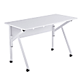 LumiSource K-Fold 48"W Writing Desk, White