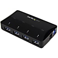 StarTech.com 4-Port USB 3.0 Hub plus Dedicated Charging Port - 1x 2.4A Port - Desktop USB Hub and Fas - ST53004U1C 1 thumbnail image