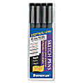 Staedtler® Pigment Liner Sketch Pens, Microtip Point, 0.1 mm; 0.3 mm; 0.5 mm; 0.7 mm, Black Barrel, Black Ink, Pack Of 4 1 thumbnail image