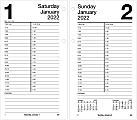 AT-A-GLANCE® Daily Loose-Leaf Desk Calendar Refill, 4-1/2" x 8", January To December 2022, E21050 1 thumbnail image