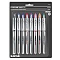 uni-ball® Vision™ Elite™ Liquid Ink Rollerball Pens, Bold Point, 0.8 mm, Black Barrel, Assorted Ink Colors, Pack Of 8