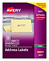 Avery® Permanent Address Labels For Copiers, 5311, Rectangle, 1" x 2-13/16", Clear, Pack Of 2,310 1 thumbnail image