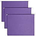 Smead® Hanging File Folders, Letter Size, Purple, Box Of 25 Folders 1 thumbnail image