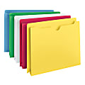 Smead® Color File Jackets, 2” Expansion, Letter Size, Assorted Colors, Pack Of 10
