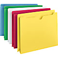 Smead® Color File Jackets, 2” Expansion, Letter Size, Assorted Colors, Pack Of 10