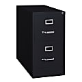WorkPro® 26-1/2"D Vertical 2-Drawer Letter-Size File Cabinet, Black 1 thumbnail image